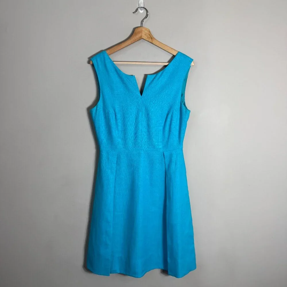 Turquoise/Cerulean Kate Spade Sleeveless Dress